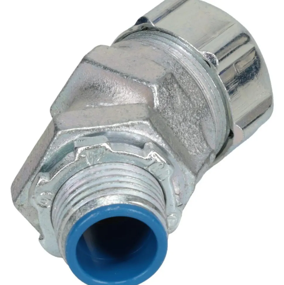 Conduit Connector: For Liquid-Tight, Malleable Iron, 1/2" Trade Size