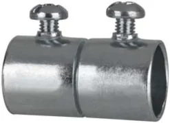 Conduit Coupling: For EMT, Steel, 1/2" Trade Size