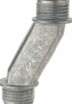 Conduit Nipple: For Rigid & Intermediate (IMC), Die Cast Zinc, 1/2" Trade Size