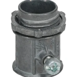 Conduit Connector: For EMT, Die Cast Zinc, 1/2" Trade Size