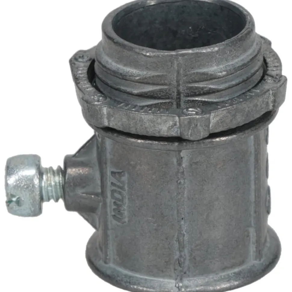 Conduit Connector: For EMT, Die Cast Zinc, 1/2" Trade Size
