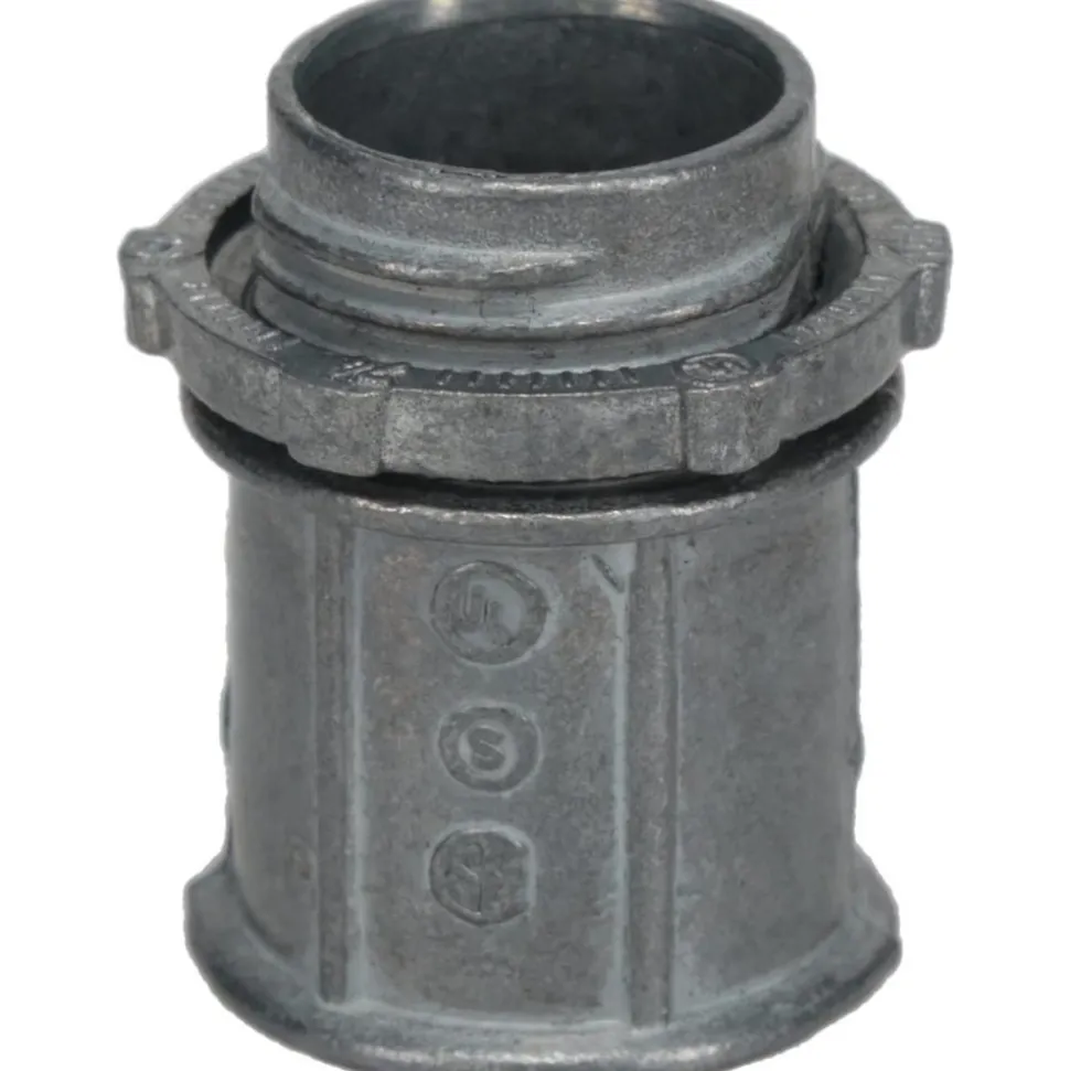 Conduit Connector: For EMT, Die Cast Zinc, 1/2" Trade Size