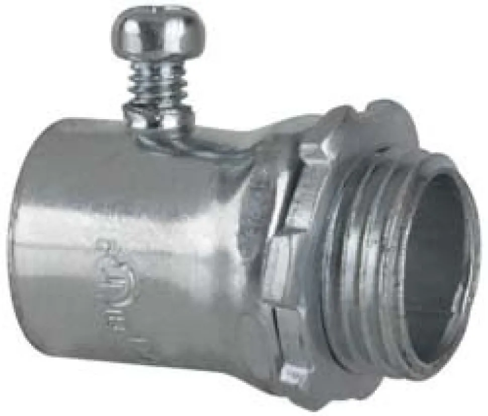 Conduit Connector: For EMT, Steel, 1/2" Trade Size