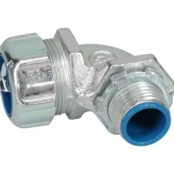 Conduit Connector: For Liquid-Tight, Malleable Iron, 1/2" Trade Size