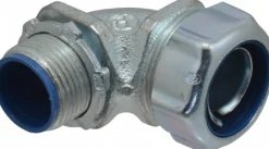 Conduit Connector: For Liquid-Tight, Malleable Iron, 3/4" Trade Size