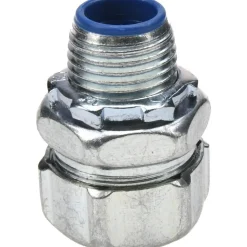 Conduit Connector: For Liquid-Tight, Steel, 1/2" Trade Size