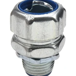 Conduit Connector: For Liquid-Tight, Steel, 1/2