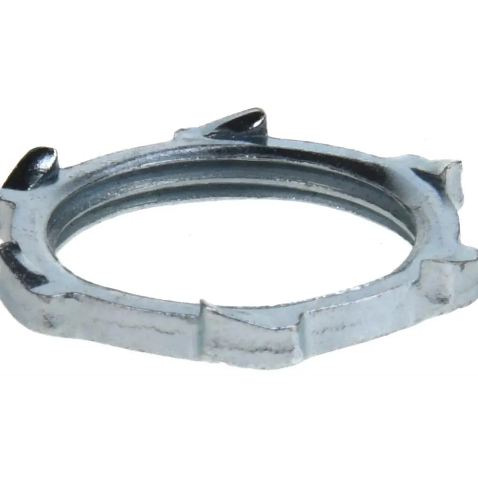 Conduit Locknut: For Rigid & Intermediate (IMC), Steel, 3/4" Trade Size