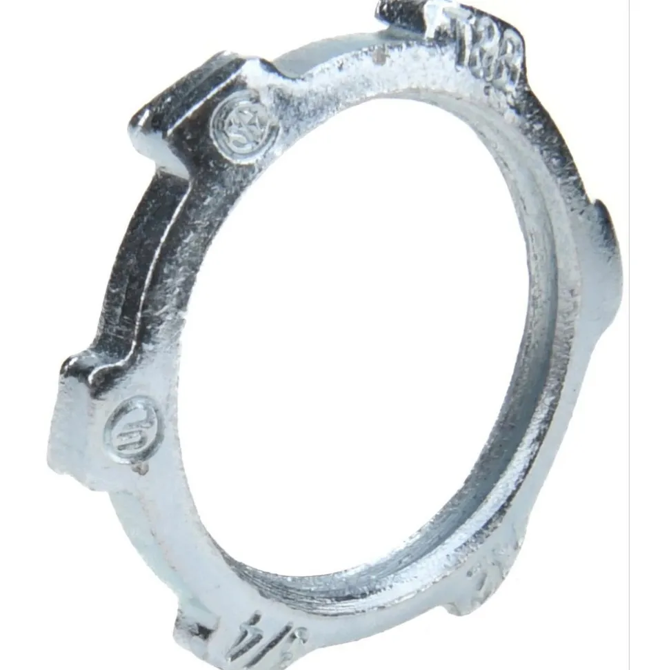 Conduit Locknut: For Rigid & Intermediate (IMC), Steel, 3/4" Trade Size
