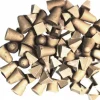 Cone & Pyramid Tumbling Media: Plastic Carrier, Zirconia Alumina Abrasive, 1/4 & 3/8" Long, 1/4 & 3/8" High