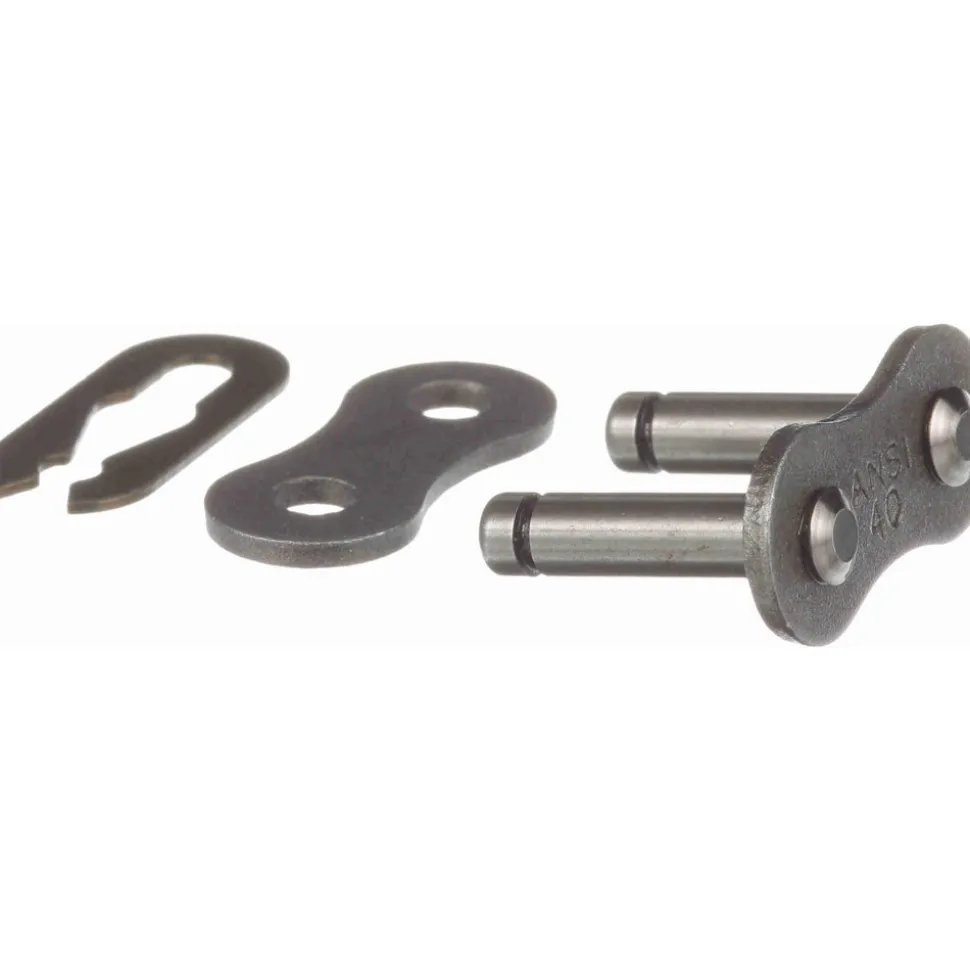Connecting Link: for Single Strand Chain, 40 Chain, 1/2" Pitch
