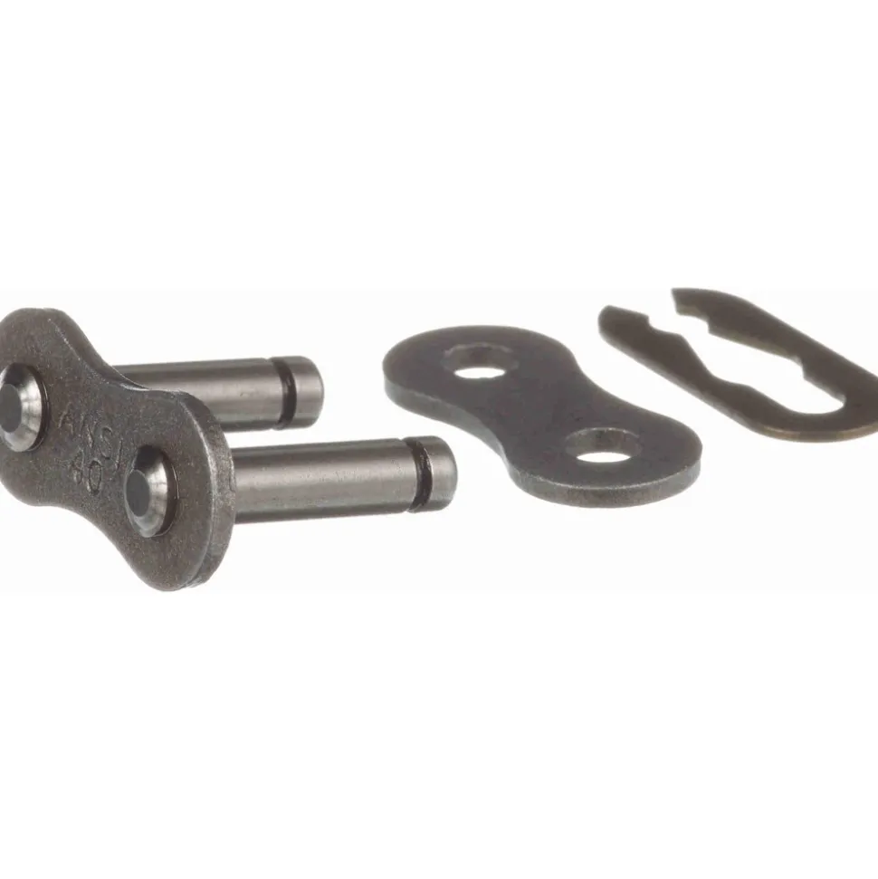 Connecting Link: for Single Strand Chain, 40 Chain, 1/2" Pitch