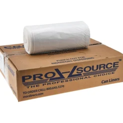 Contractor Trash Bags: 33.000 gal, 1.5 mil, Pack of 100
