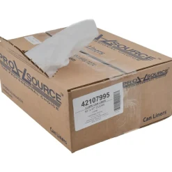 Contractor Trash Bags: 56.000 gal, 1.5 mil, Pack of 100