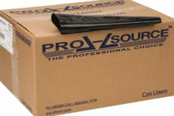 Contractor Trash Bags: 60.000 gal, 1.65 mil, Pack of 100
