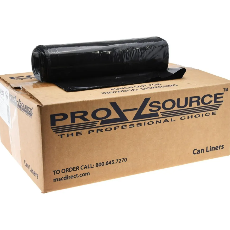 Contractor Trash Bags: 60.000 gal, 1.5 mil, Pack of 100
