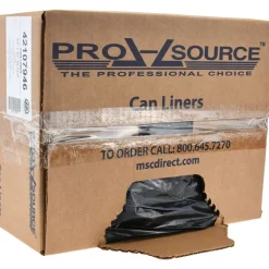 Contractor Trash Bags: 56.000 gal, 1.5 mil, Pack of 100