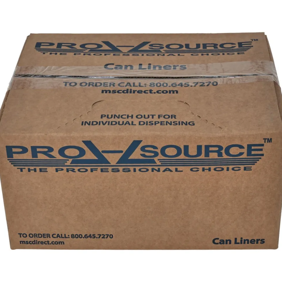 Contractor Trash Bags: 60.000 gal, 1.5 mil, Pack of 100