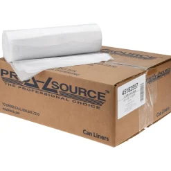 Contractor Trash Bags: 55.000 gal, 1.5 mil, Pack of 100
