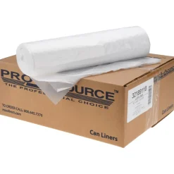 Contractor Trash Bags: 60.000 gal, 1.75 mil, Pack of 50