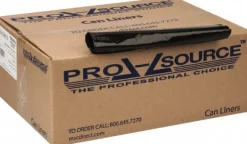 Contractor Trash Bags: 56.000 gal, 1.5 mil, Pack of 100