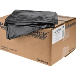 Contractor Trash Bags: 56.000 gal, 2 mil, Pack of 100