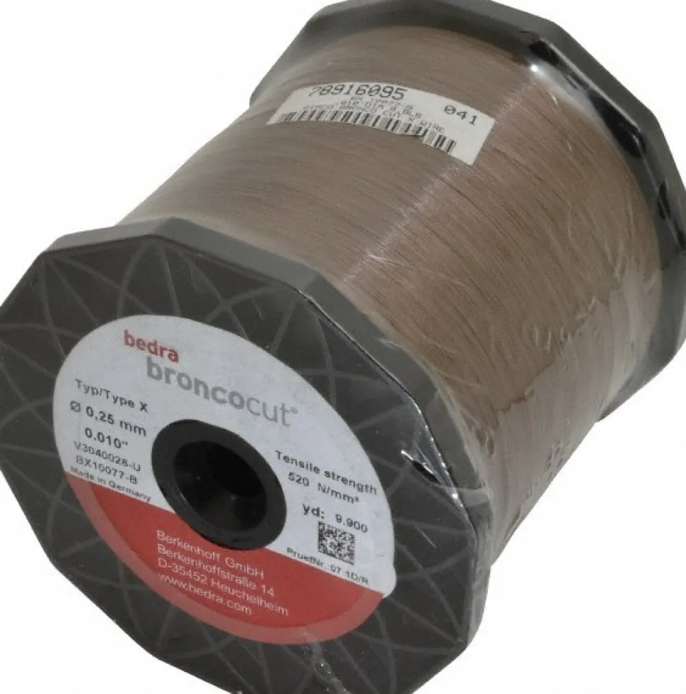 Copper CuZn50 Coated, Half Hard Grade Electrical Discharge Machining (EDM) Wire