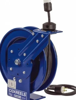 Cord & Cable Reel: 12 AWG, 50' Long, Outlet End