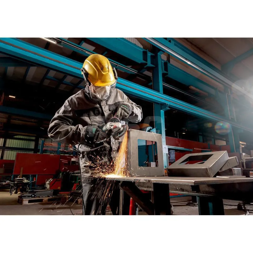 Corded Angle Grinder: 4-1/2 to 5" Wheel Dia, 11,000 RPM, 5/8-11 Spindle