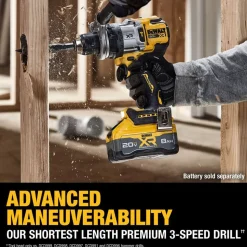 Cordless Hammer Drill: 20.00 V, 1/2