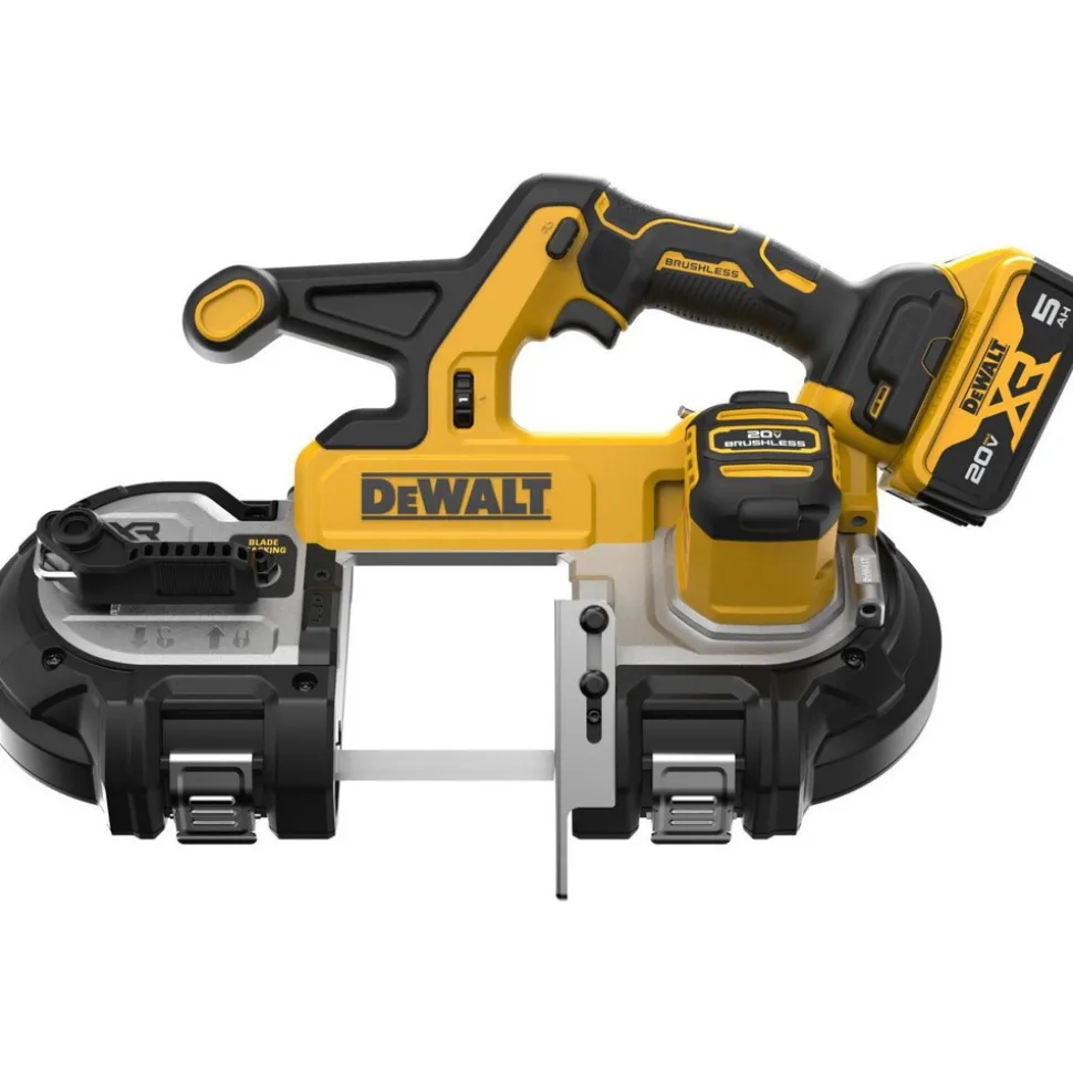 Cordless Portable Bandsaws: Voltage: 20.00 V; Maximum Depth of Cut (Decimal Inch): 3.3700; Low Speed (SFPM): 570; Cutting Capacity - Round: 3-3/8 in