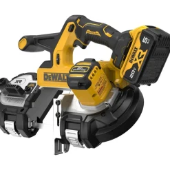 Cordless Portable Bandsaws: Voltage: 20.00 V; Maximum Depth of Cut (Decimal Inch): 3.3700; Low Speed (SFPM): 570; Cutting Capacity - Round: 3-3/8 in