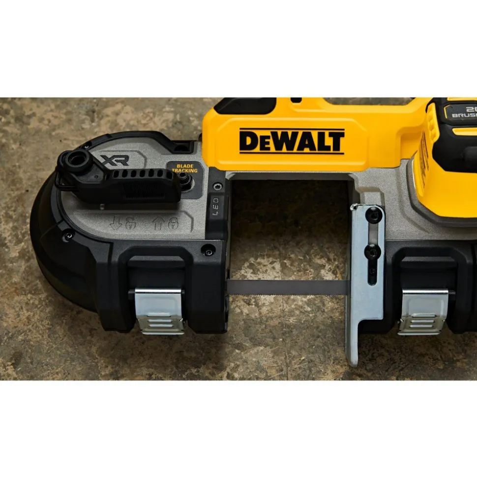 Cordless Portable Bandsaws: Voltage: 20.00 V; Maximum Depth of Cut (Decimal Inch): 3.3700; Low Speed (SFPM): 570; Cutting Capacity - Round: 3-3/8 in