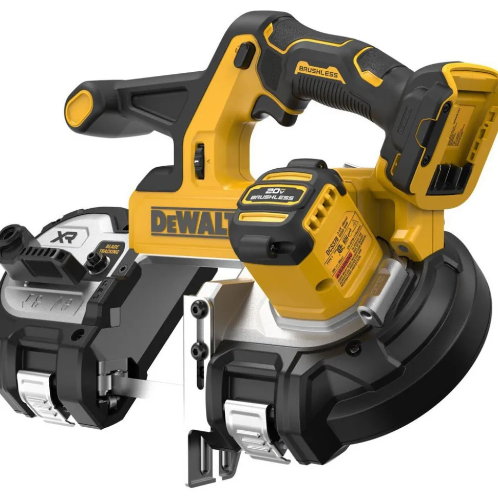 Cordless Portable Bandsaws: Voltage: 20.00 V; Maximum Depth of Cut (Decimal Inch): 3.3700; Low Speed (SFPM): 570; Cutting Capacity - Round: 3-3/8 in