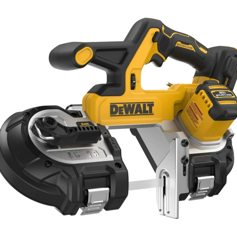 Cordless Portable Bandsaws: Voltage: 20.00 V; Maximum Depth of Cut (Decimal Inch): 3.3700; Low Speed (SFPM): 570; Cutting Capacity - Round: 3-3/8 in