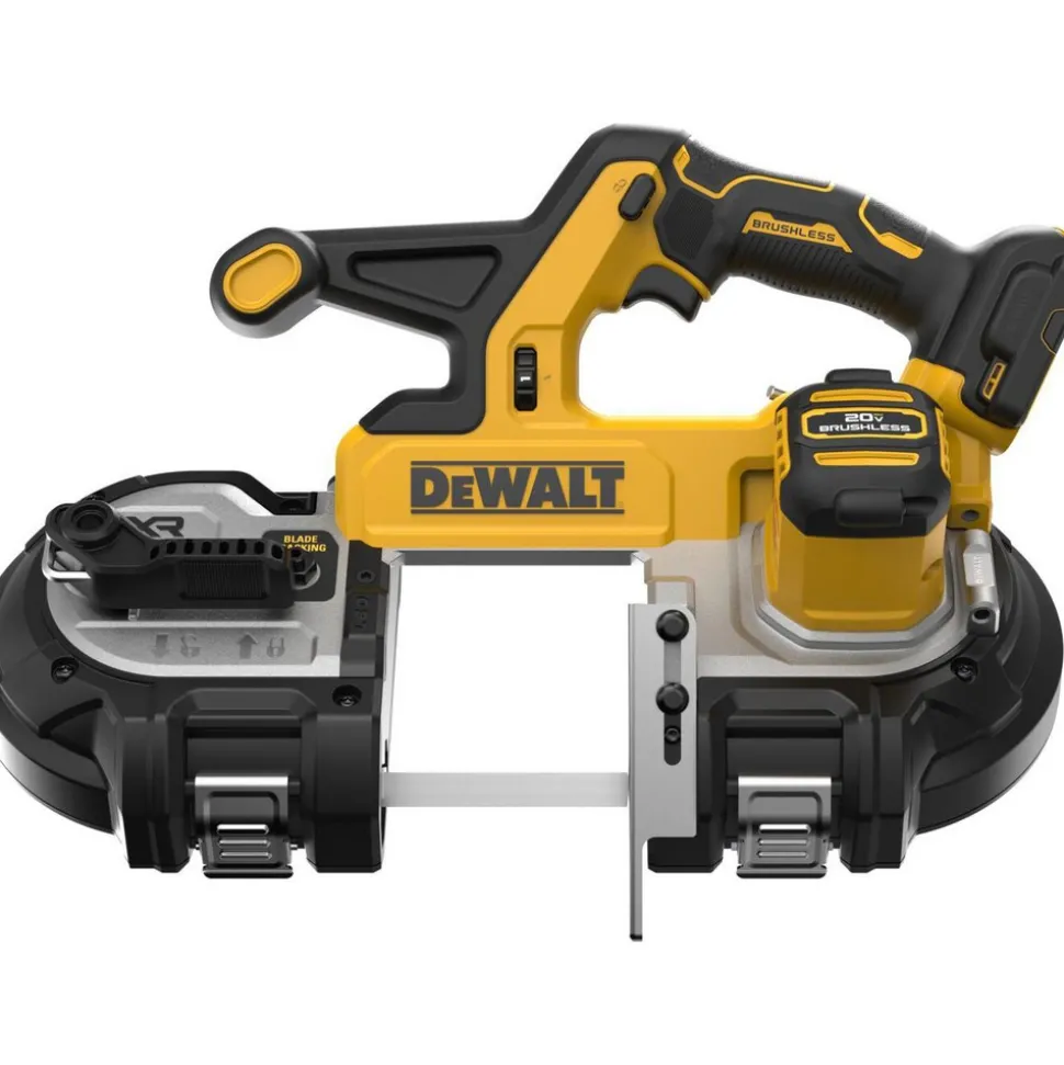 Cordless Portable Bandsaws: Voltage: 20.00 V; Maximum Depth of Cut (Decimal Inch): 3.3700; Low Speed (SFPM): 570; Cutting Capacity - Round: 3-3/8 in