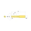 Corner Radius & Corner Chamfer End Mill Heads: Chamfer Width (Decimal Inch): 0.062