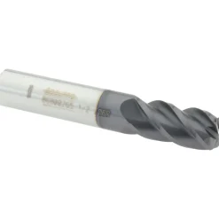 Corner Radius End Mill: 1/2" Dia, 1" LOC, 0.0600" Corner Radius, 4 Flute, Solid Carbide