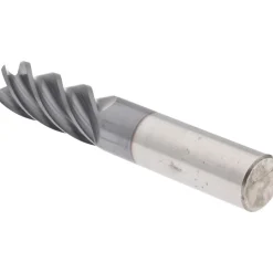 Corner Radius End Mill: 1/2" Dia, 1-1/4" LOC, 0.0300" Corner Radius, 5 Flute, Solid Carbide