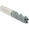 Corner Radius End Mill: 1/2" Dia, 1" LOC, 0.0300" Corner Radius, 4 Flute, Solid Carbide