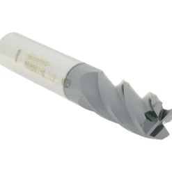 Corner Radius End Mill: 1/2" Dia, 1" LOC, 0.0300" Corner Radius, 4 Flute, Solid Carbide