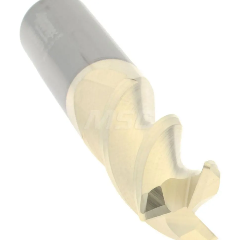 Corner Radius End Mill: 1/2" Dia, 1-1/4" LOC, 0.0300" Corner Radius, 3 Flute, Solid Carbide