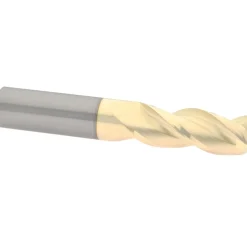 Corner Radius End Mill: 1/2" Dia, 1-1/4" LOC, 0.0600" Corner Radius, 3 Flute, Solid Carbide