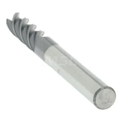 Corner Radius End Mill: 1/4" Dia, 3/4" LOC, 0.0200" Corner Radius, 4 Flute, Solid Carbide