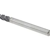 Corner Radius End Mill: 3/16" Dia, 7/16" LOC, 0.0150" Corner Radius, 4 Flute, Solid Carbide