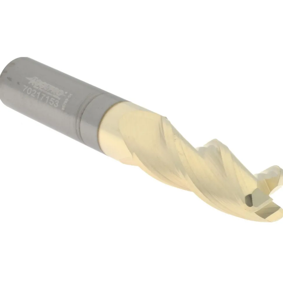 Corner Radius End Mill: 3/8" Dia, 1" LOC, 0.0600" Corner Radius, 3 Flute, Solid Carbide