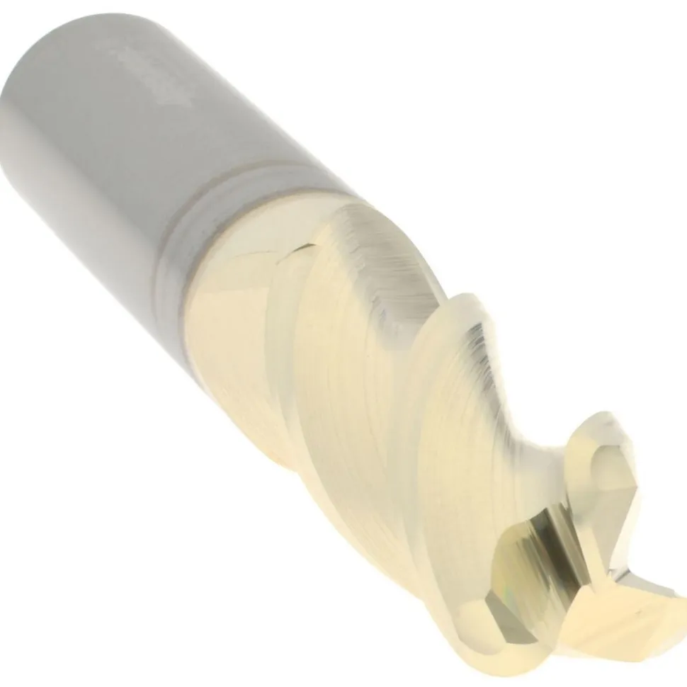 Corner Radius End Mill: 1/2" Dia, 1-1/4" LOC, 0.1250" Corner Radius, 3 Flute, Solid Carbide