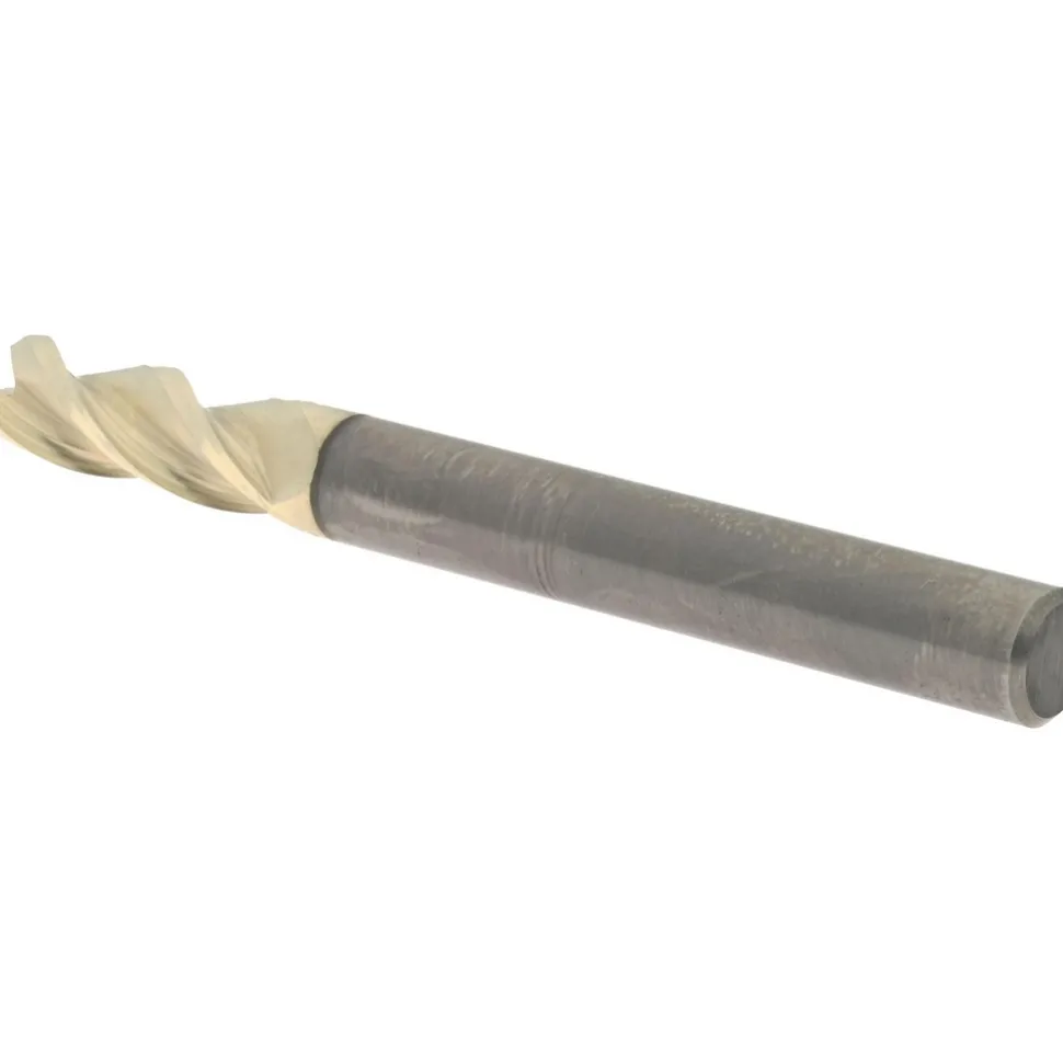Corner Radius End Mill: 1/4" Dia, 3/4" LOC, 0.0600" Corner Radius, 3 Flute, Solid Carbide