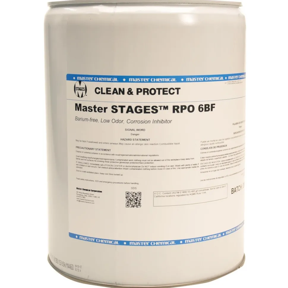 Corrosion Inhibitor: Master STAGES RPO 6BF, 5 gal Pail