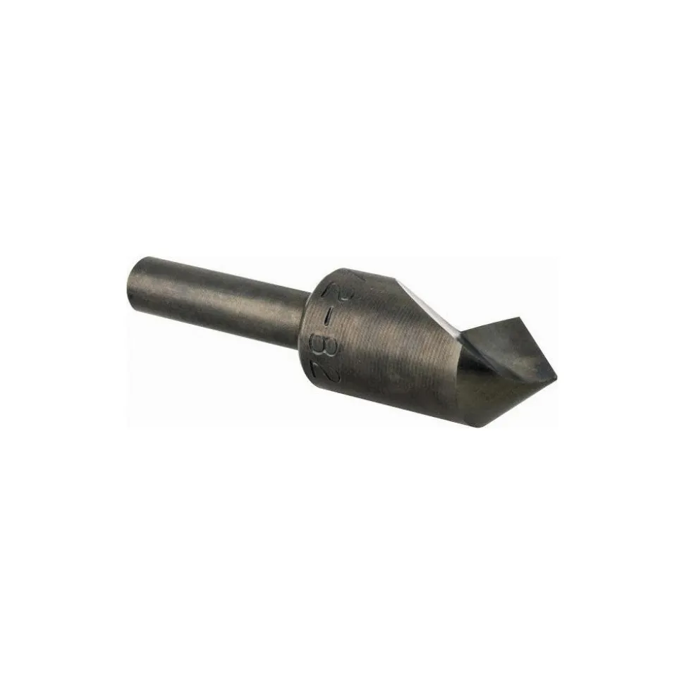Countersink: 1/2" Head Dia, 82.00 deg Included Angle, 1 Flute, High-Speed Steel, Right Hand Cut